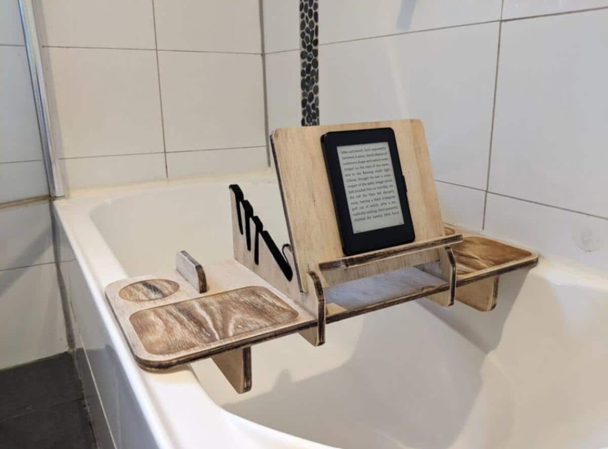Wooden Puzzle 3D Model Bath Caddy