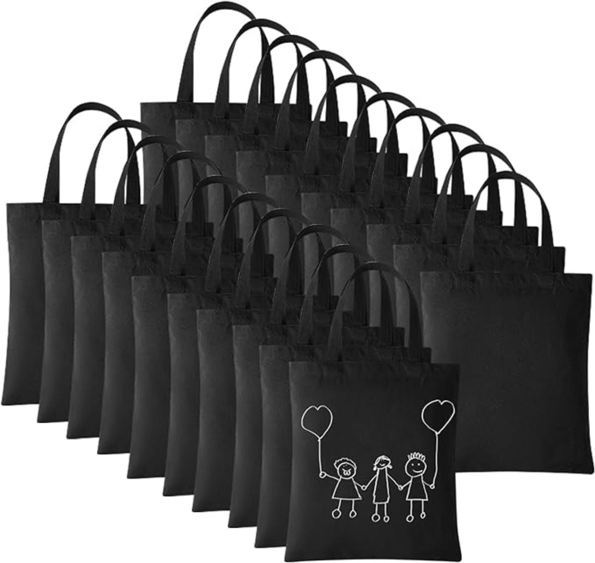 Youke Ola 20 Pieces Canvas Tote Bags