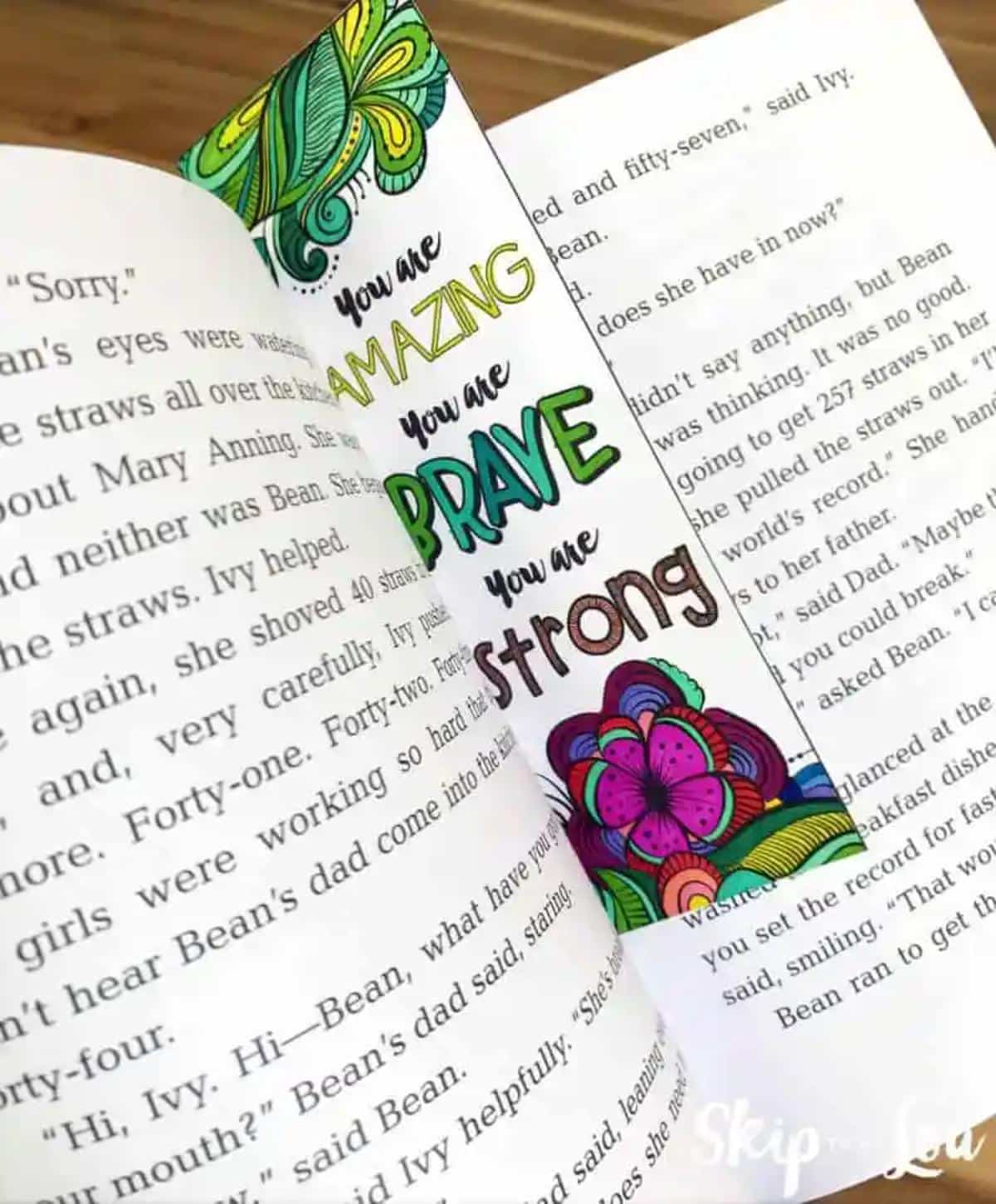 DIY Coloring Bookmarks With Quotes