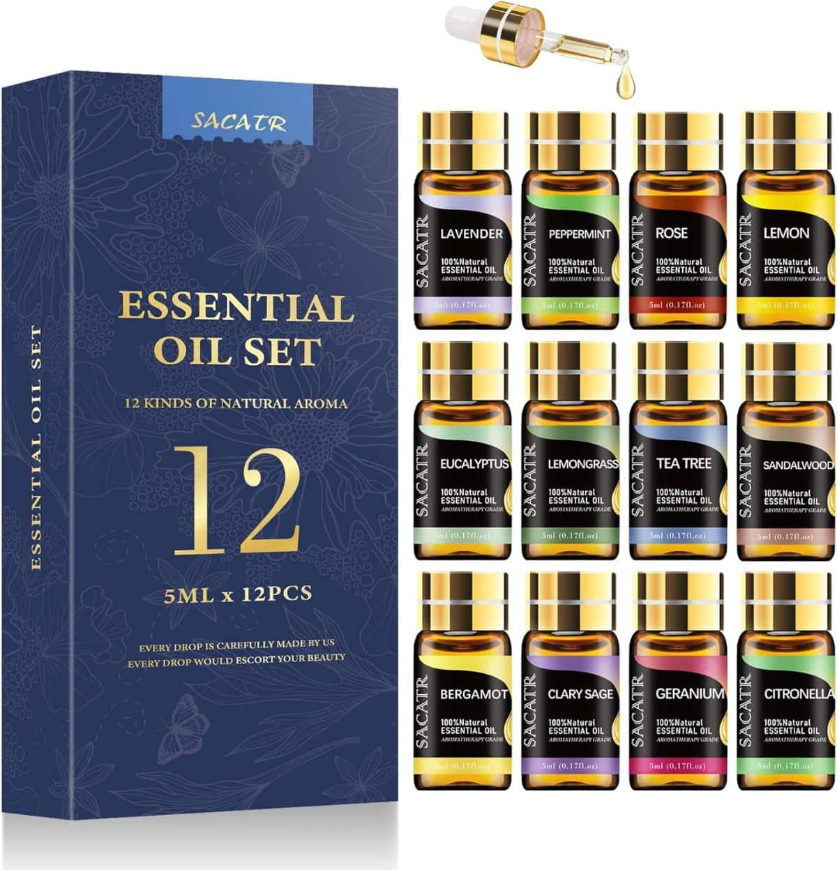 Essential Oils by SACATR: Natural Essential Oil Set