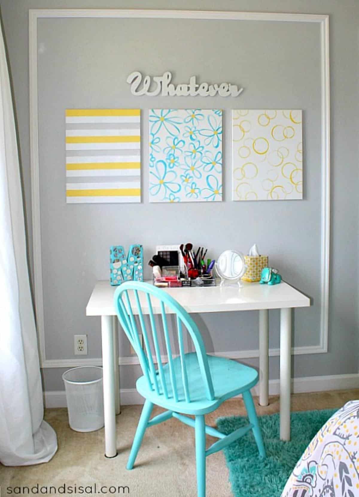 3 Different Easy DIY Canvas Wall Art