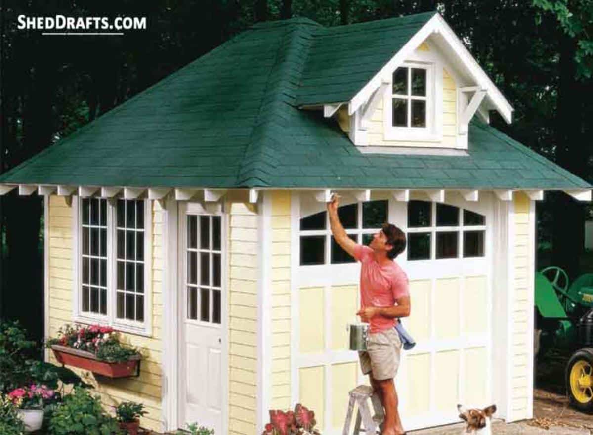 10×12 Hip Roof Storage Shed