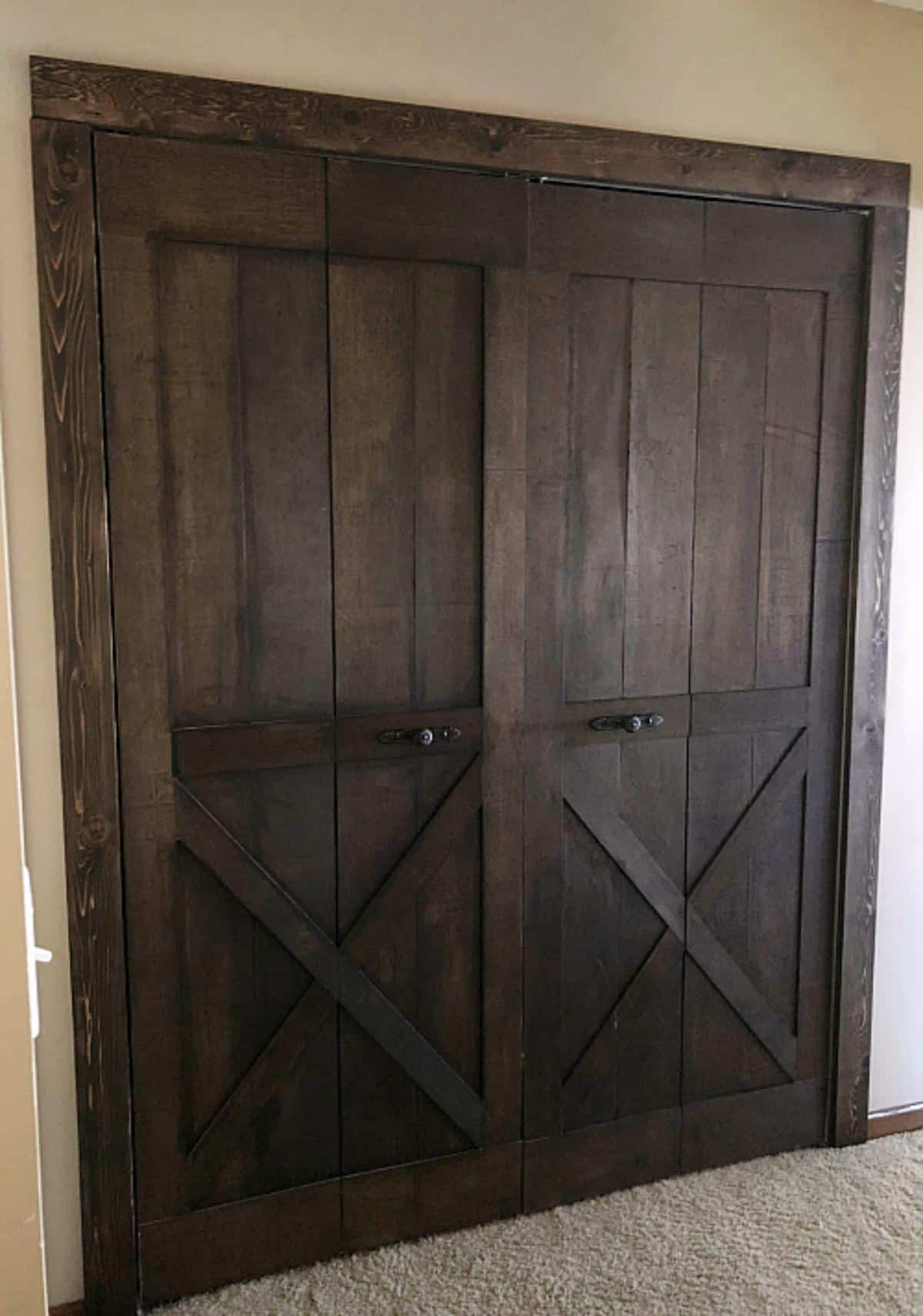 DIY Barn Door From Bifold Doors