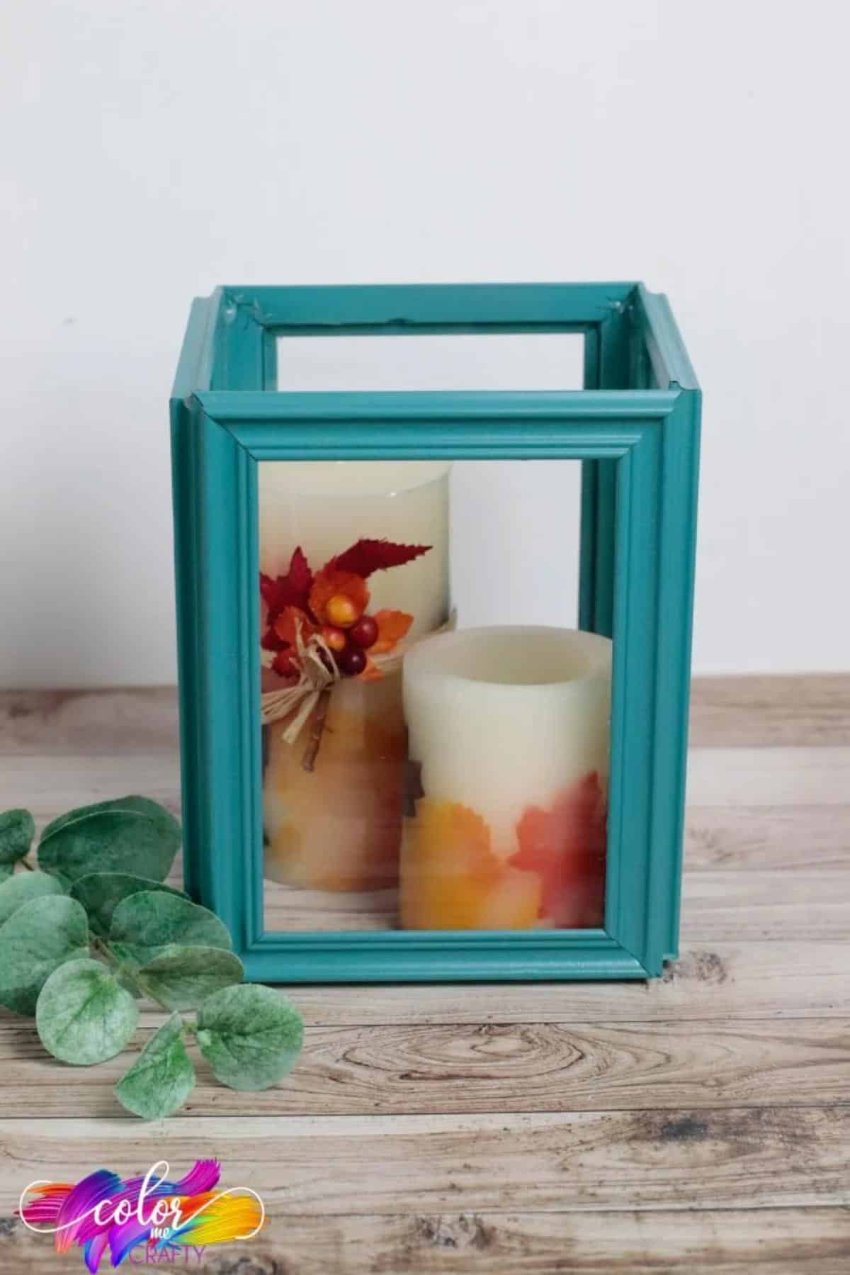 Easy Picture Frame Candle Holder