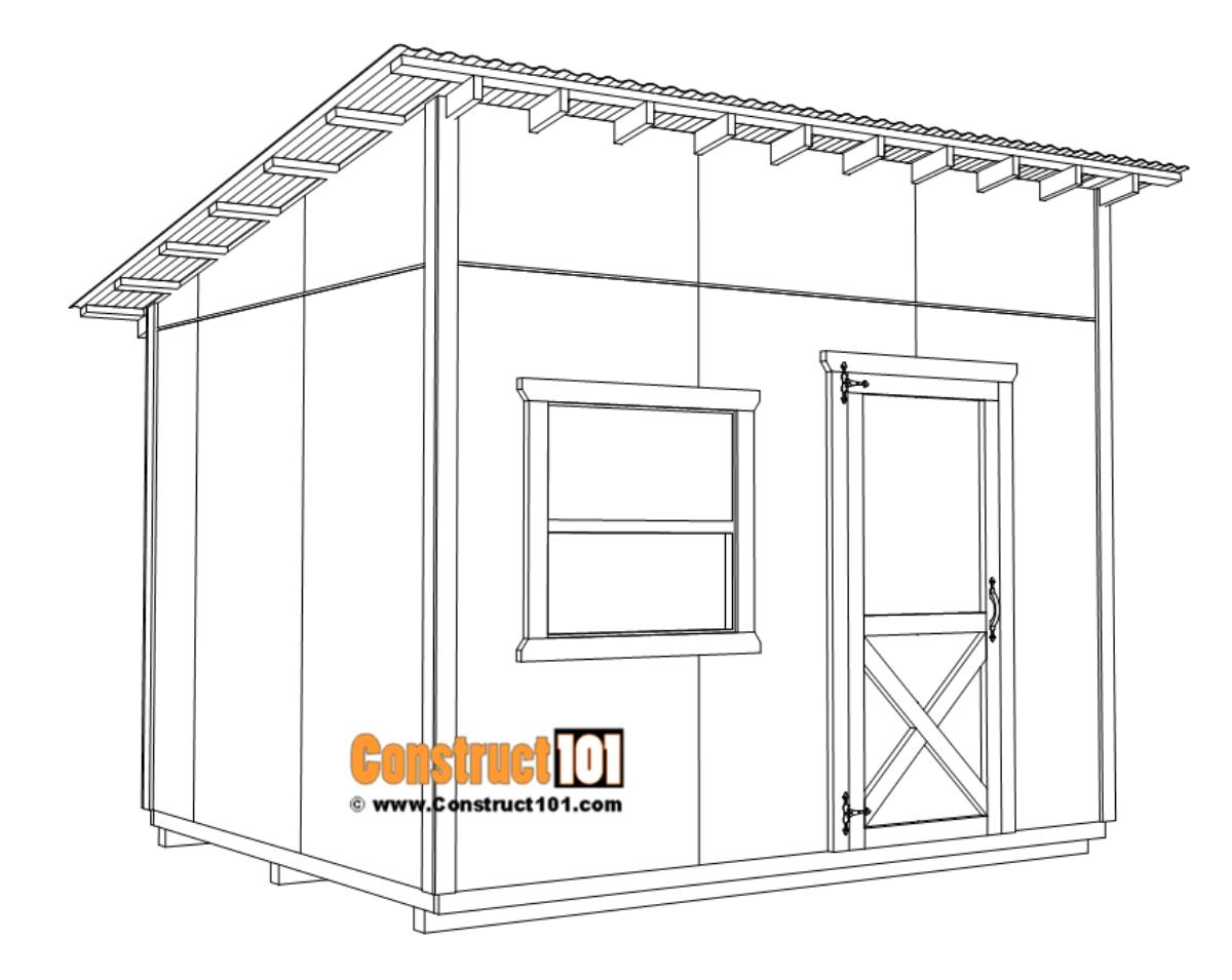 Large 10×12 Lean To Shed Plans