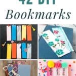 42 DIY Bookmarks pinterest image.