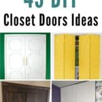 43 DIY Closet Doors Ideas pinterest image.