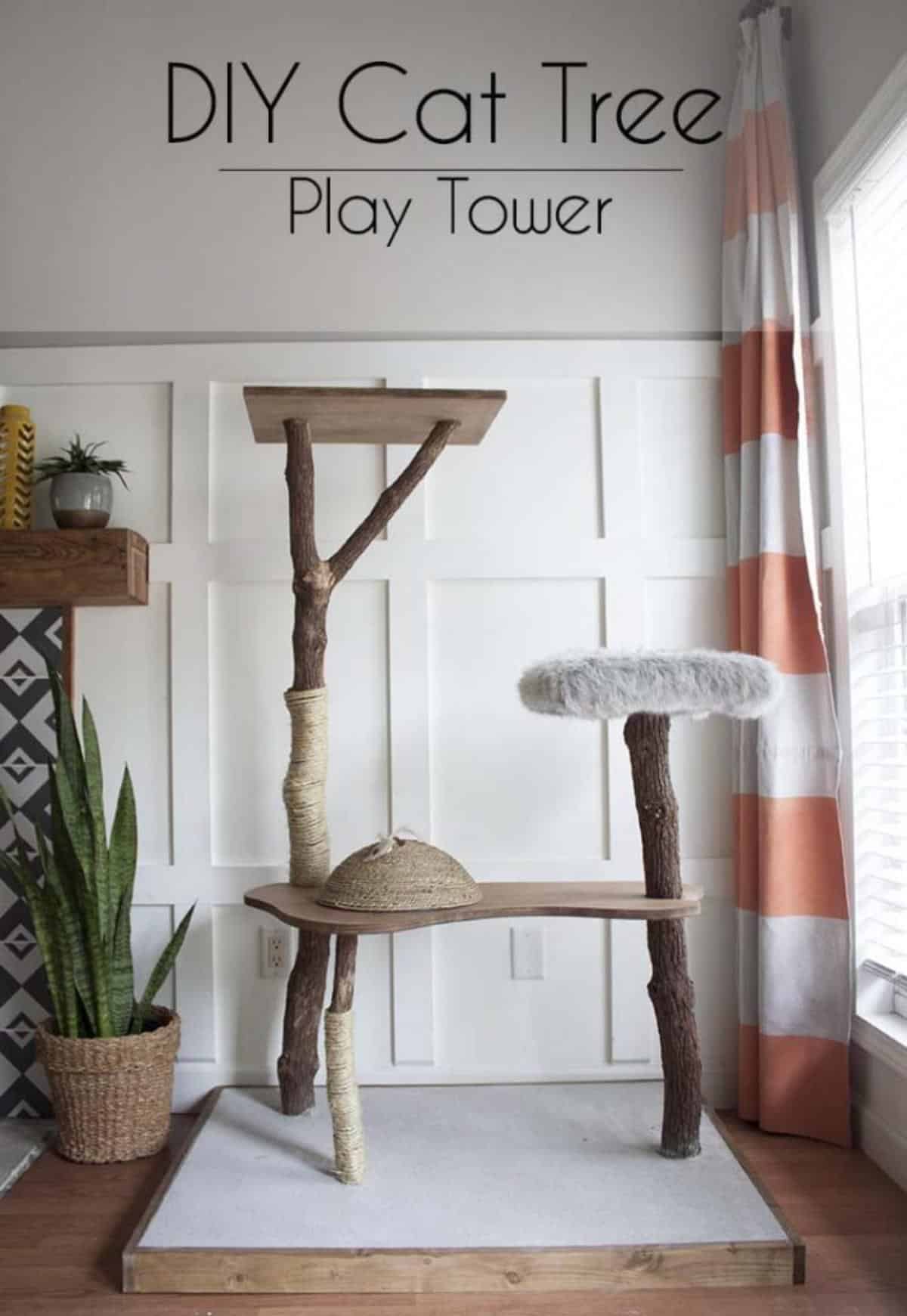 DIY Cat Tree Play Tower