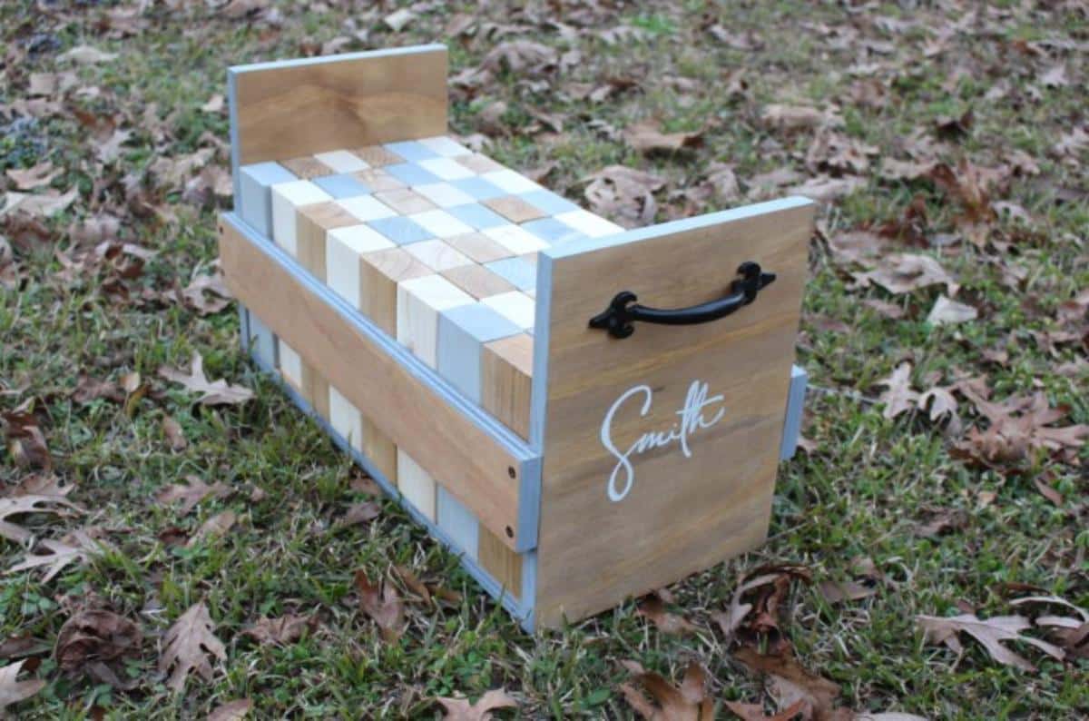 DIY Giant Jenga-Like Yard Game With Carrying Case