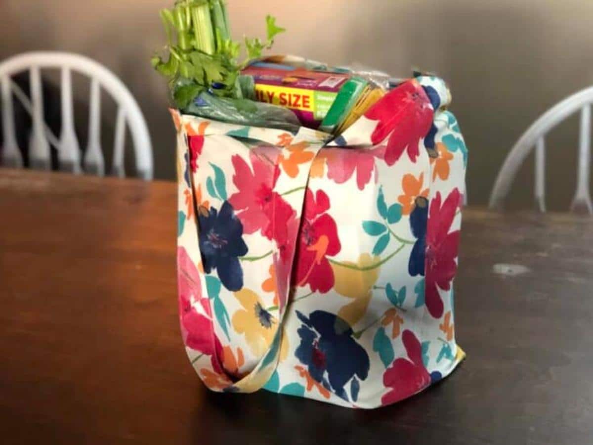 DIY Foldable Reusable Grocery Bag