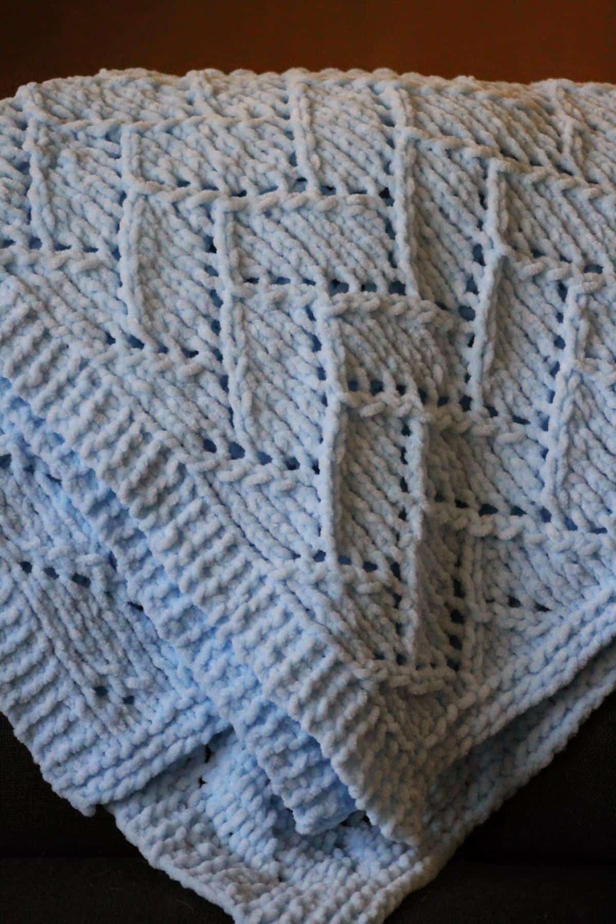 Bricklayer’s Lace Baby Blanket