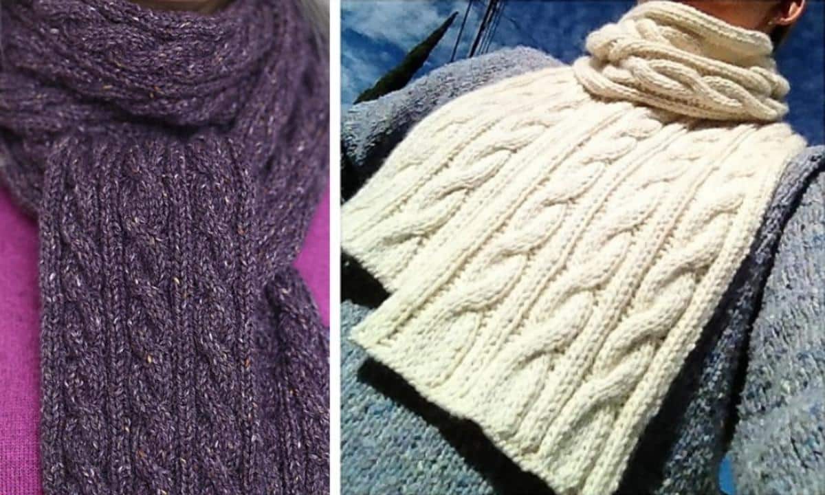Basic Cabled Scarfs