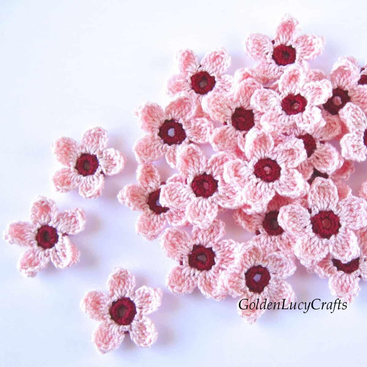 Crochet Cherry Blossoms 