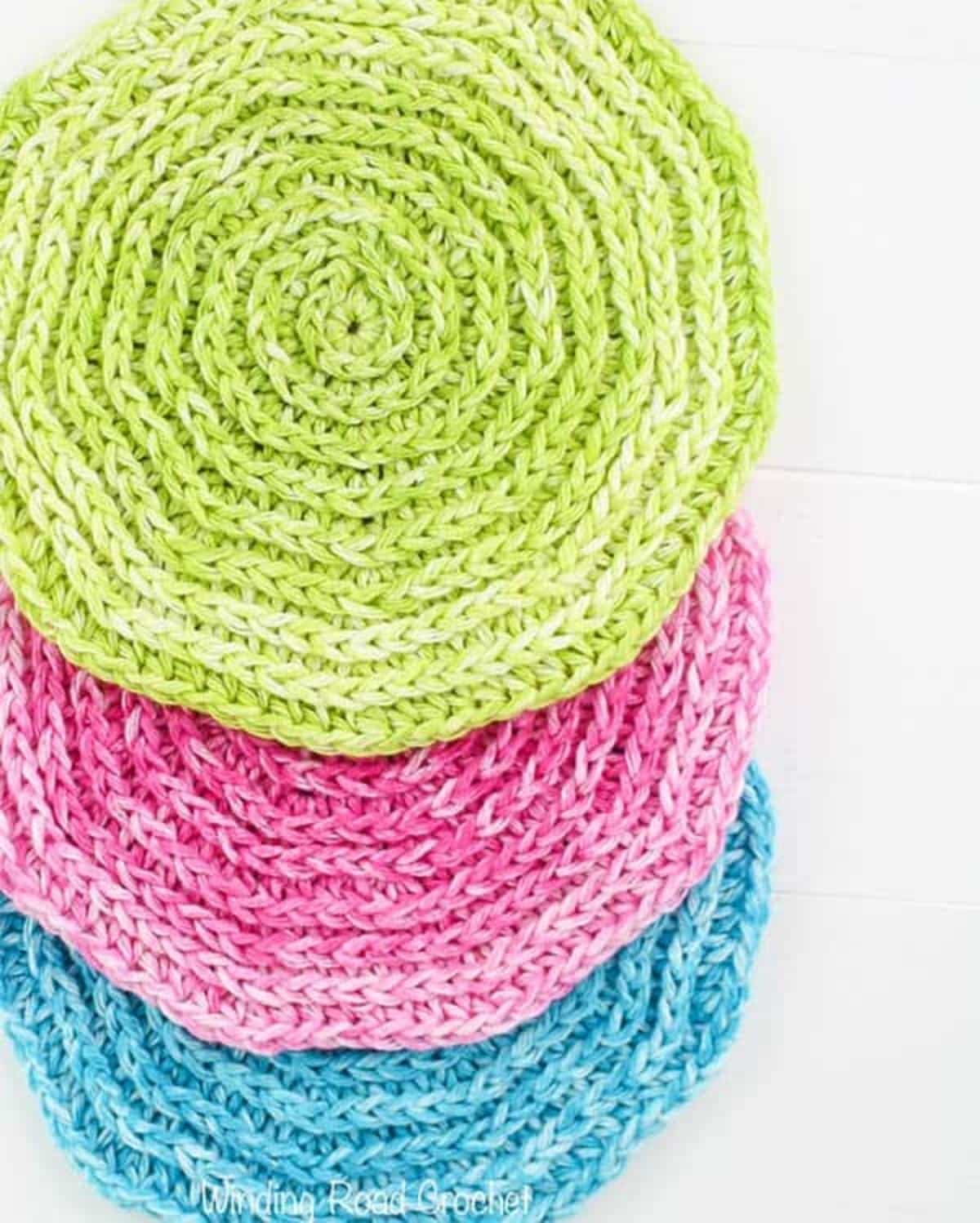 Spirals Crochet Washcloth