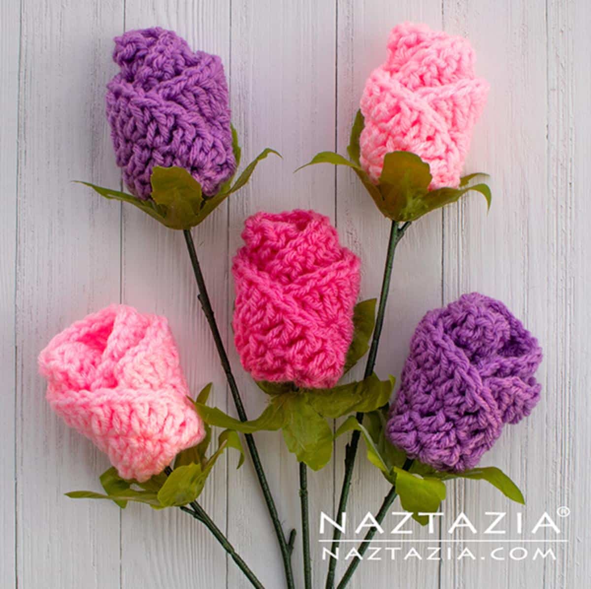 Crochet Simple Origami Roses