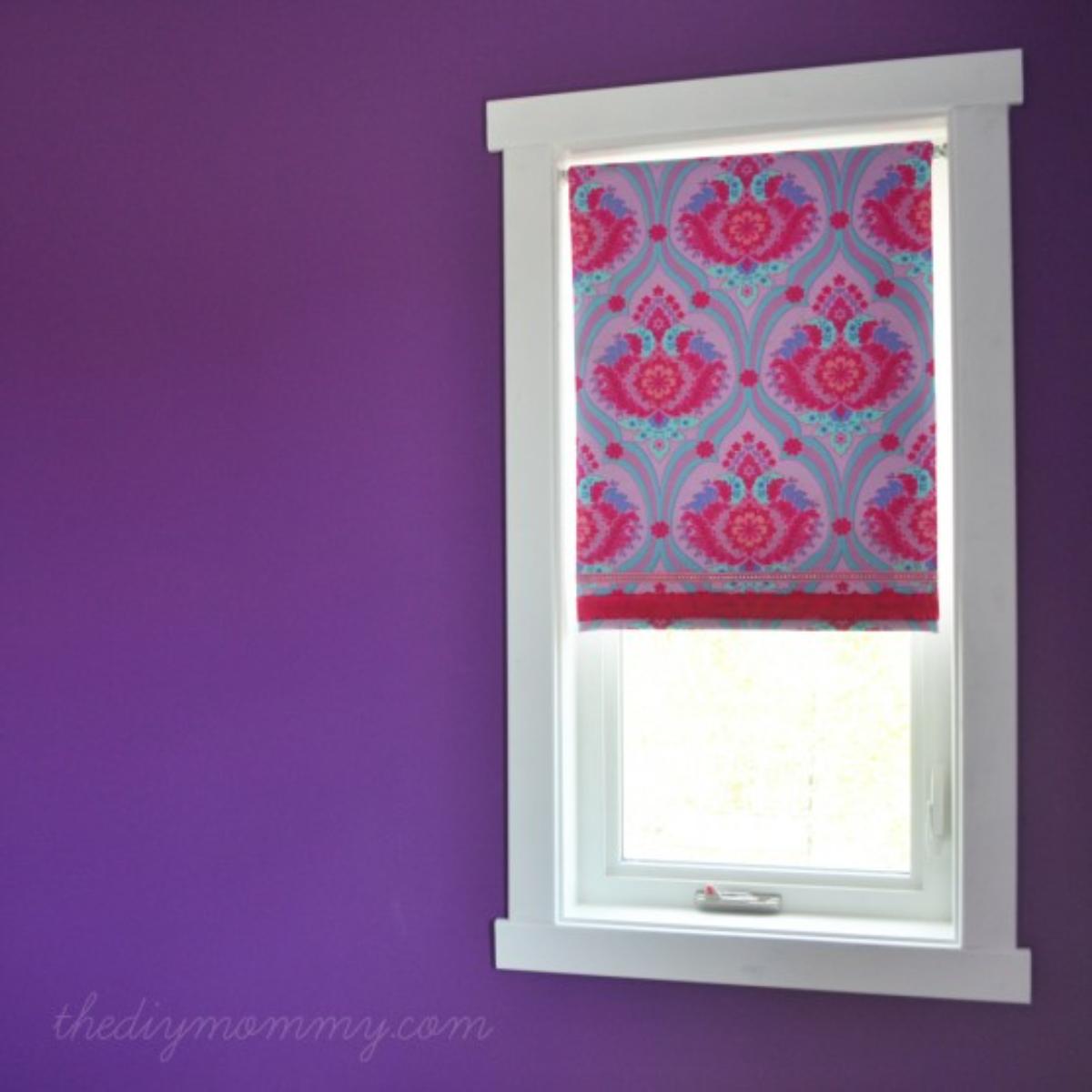 No-Sew Fabric Covered Roller Shade