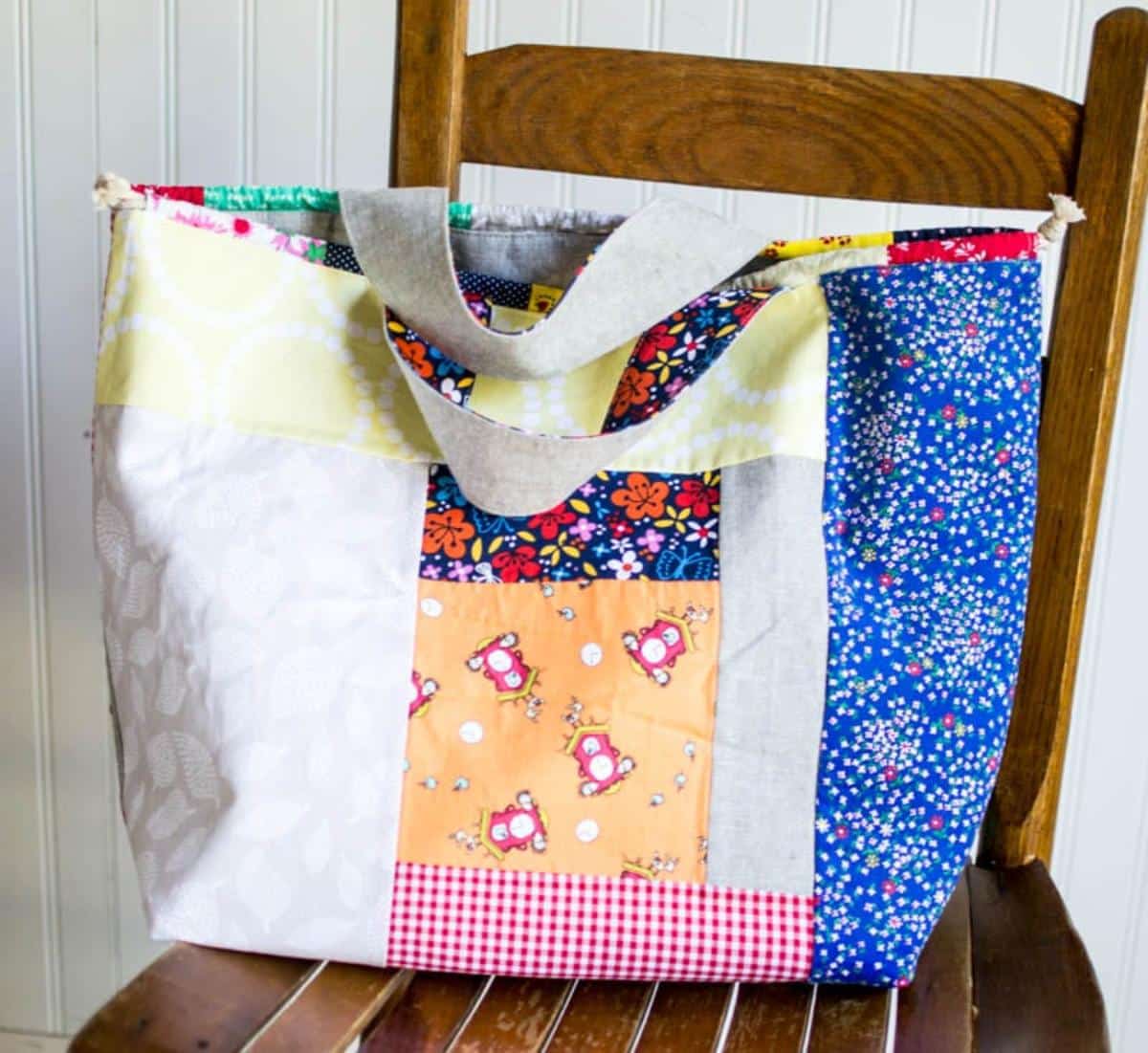 Japanese Style Knock-off Patchwork Tote Bag