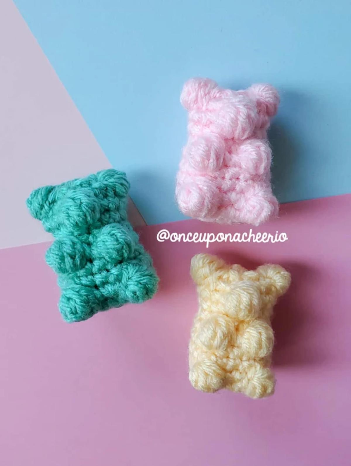 No Sew Amigurumi Gummy Bears