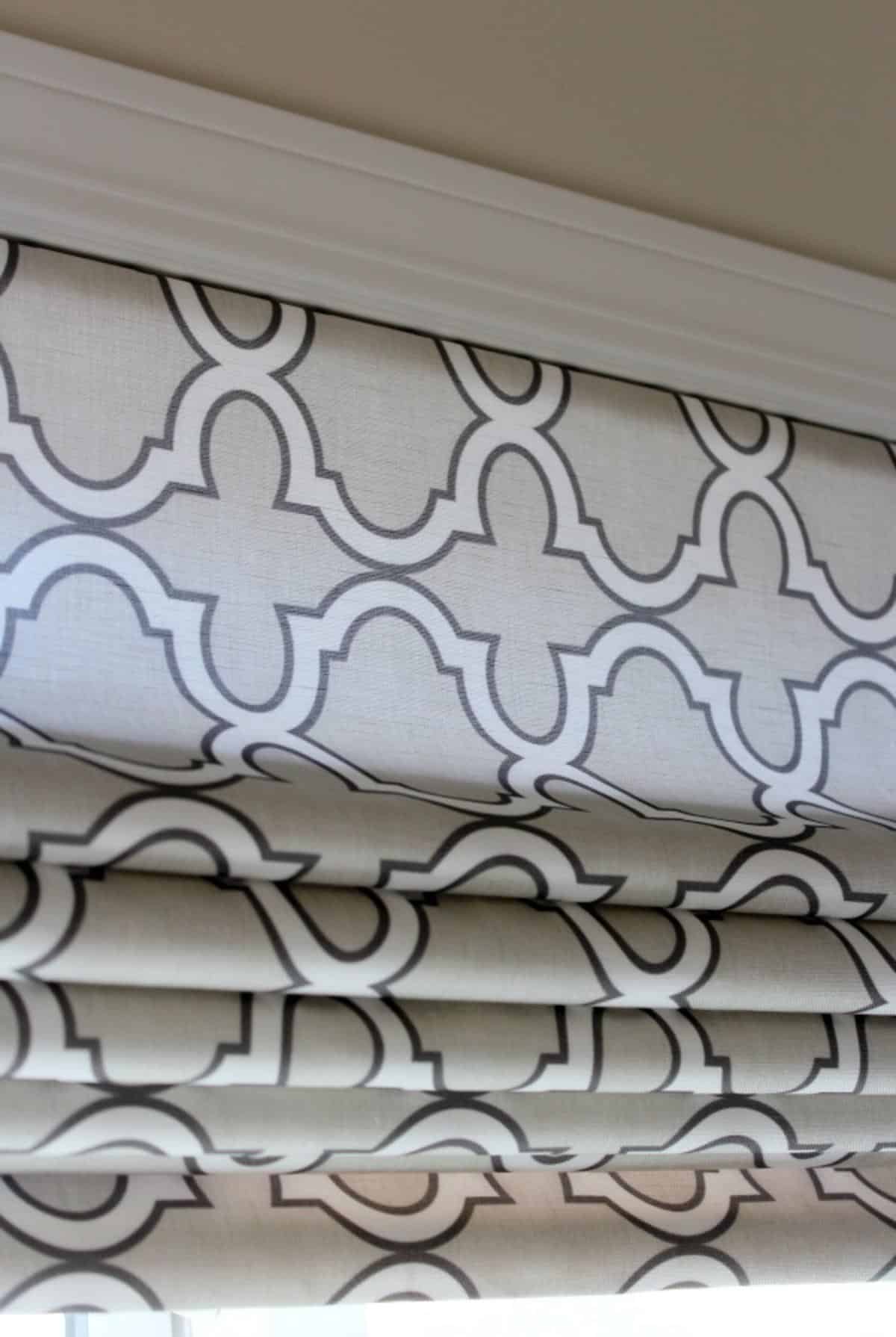 DIY Roman Shade Using Spoonflower Fabric