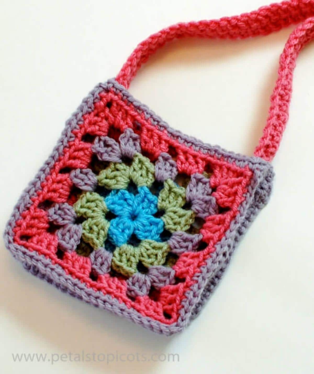 Granny Square Crochet Purse 