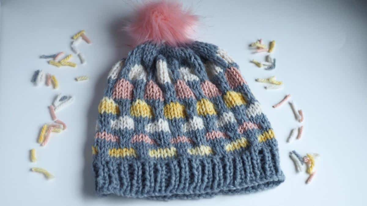 Mosaic Stitch Beanie Hat