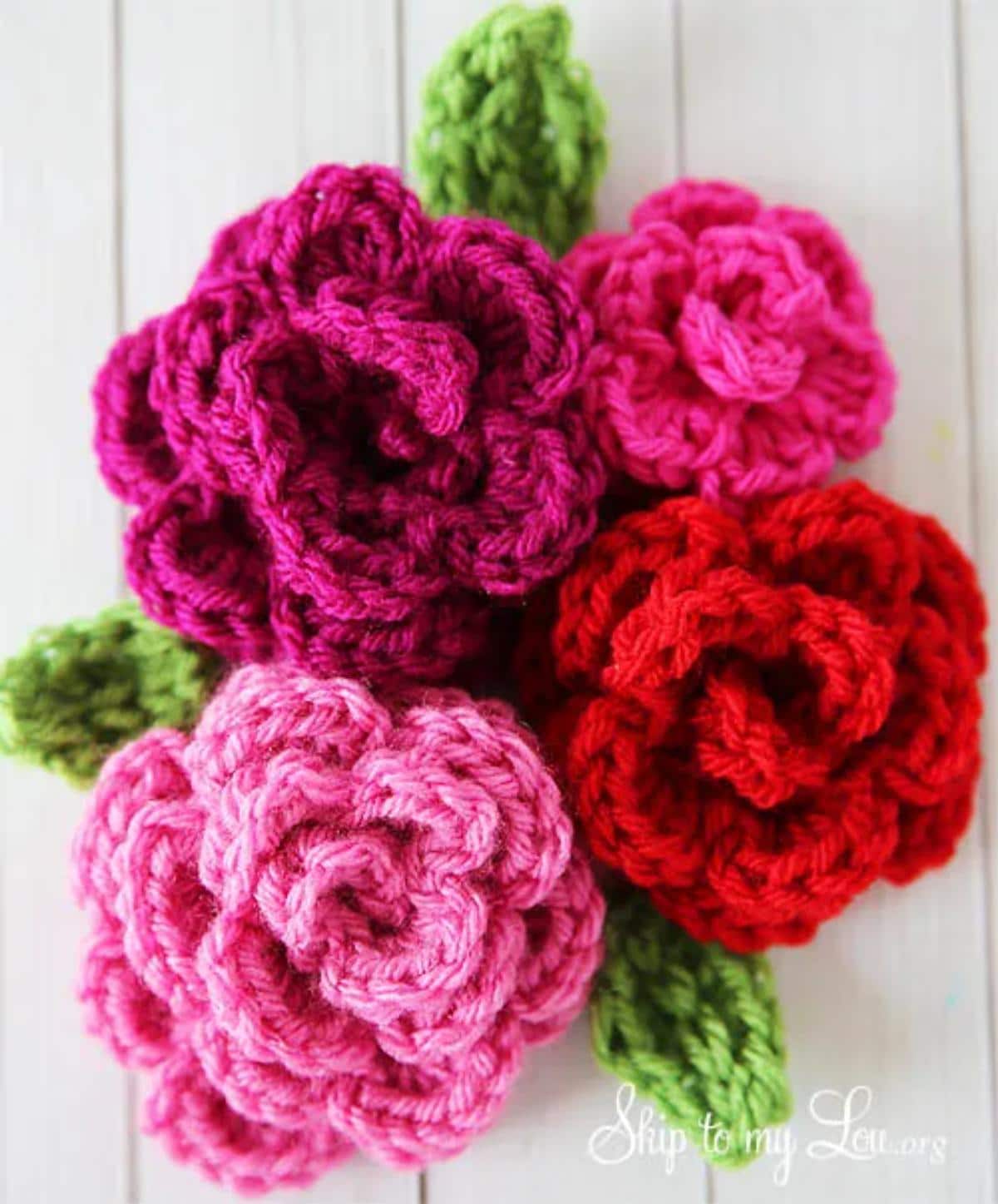 Easy Crochet Roses