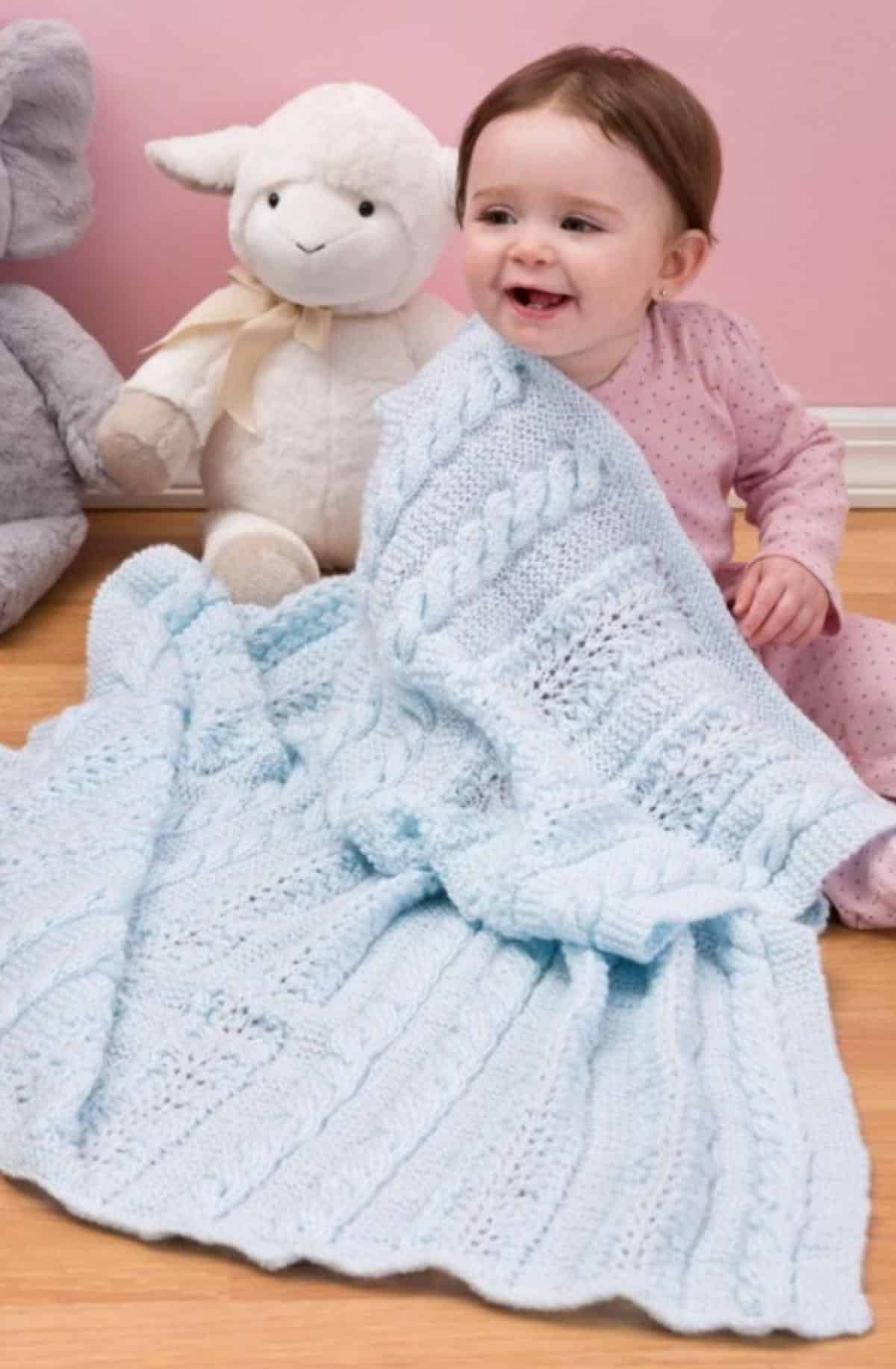 Heavenly Knit Baby Blanket