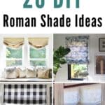 20 DIY Roman Shade Ideas pinterest image.