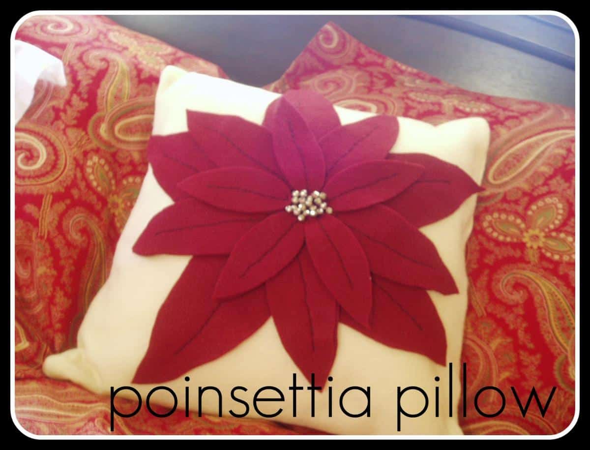 Poinsettia Pillow