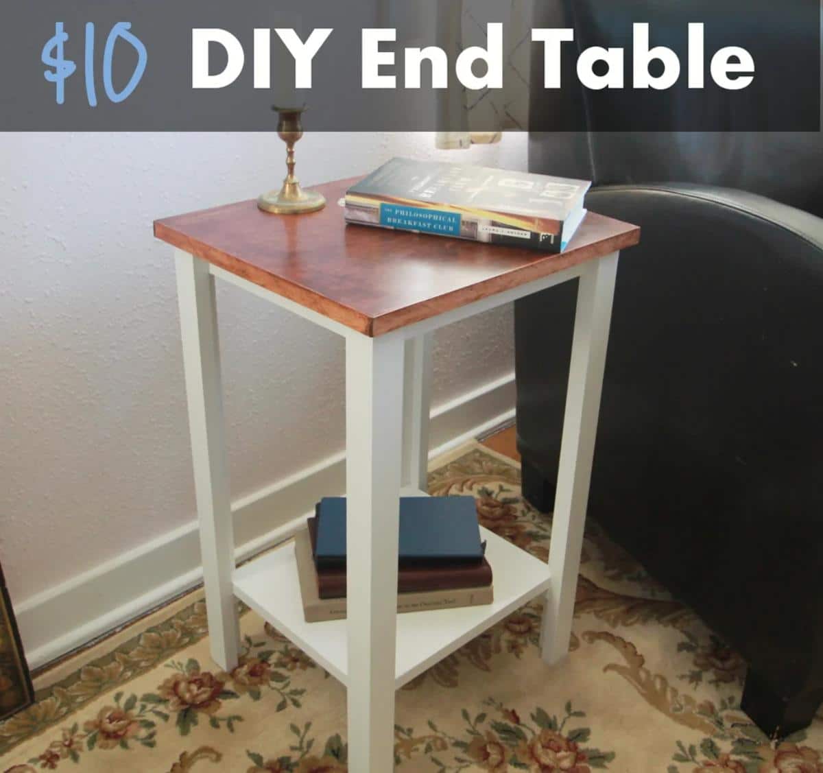 Yano nga DIY End Table alang sa $10