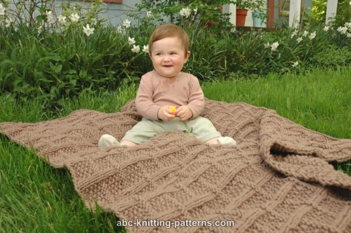 Lattice Baby Blanket