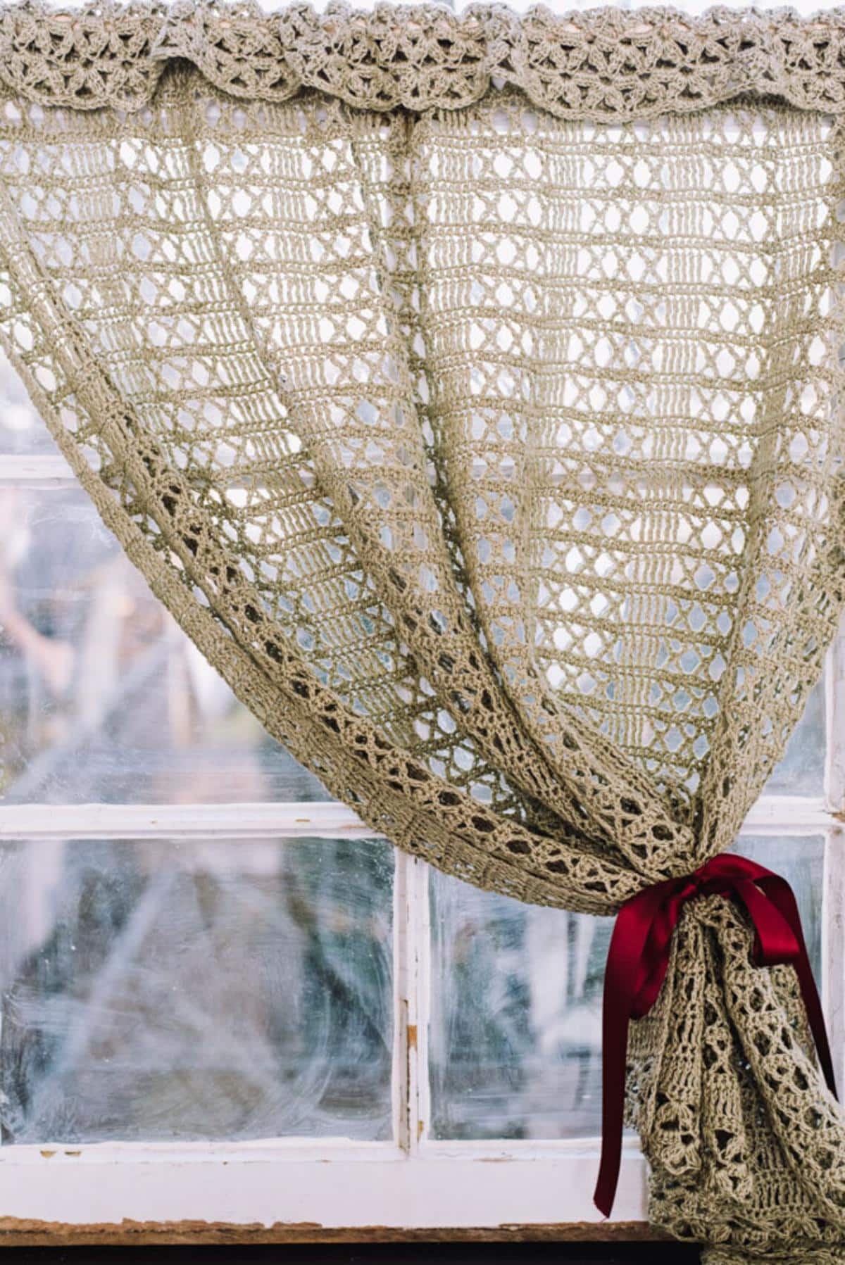 Crochet Lace Curtain Boho Pattern