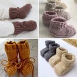 4 Knitting Baby Booties