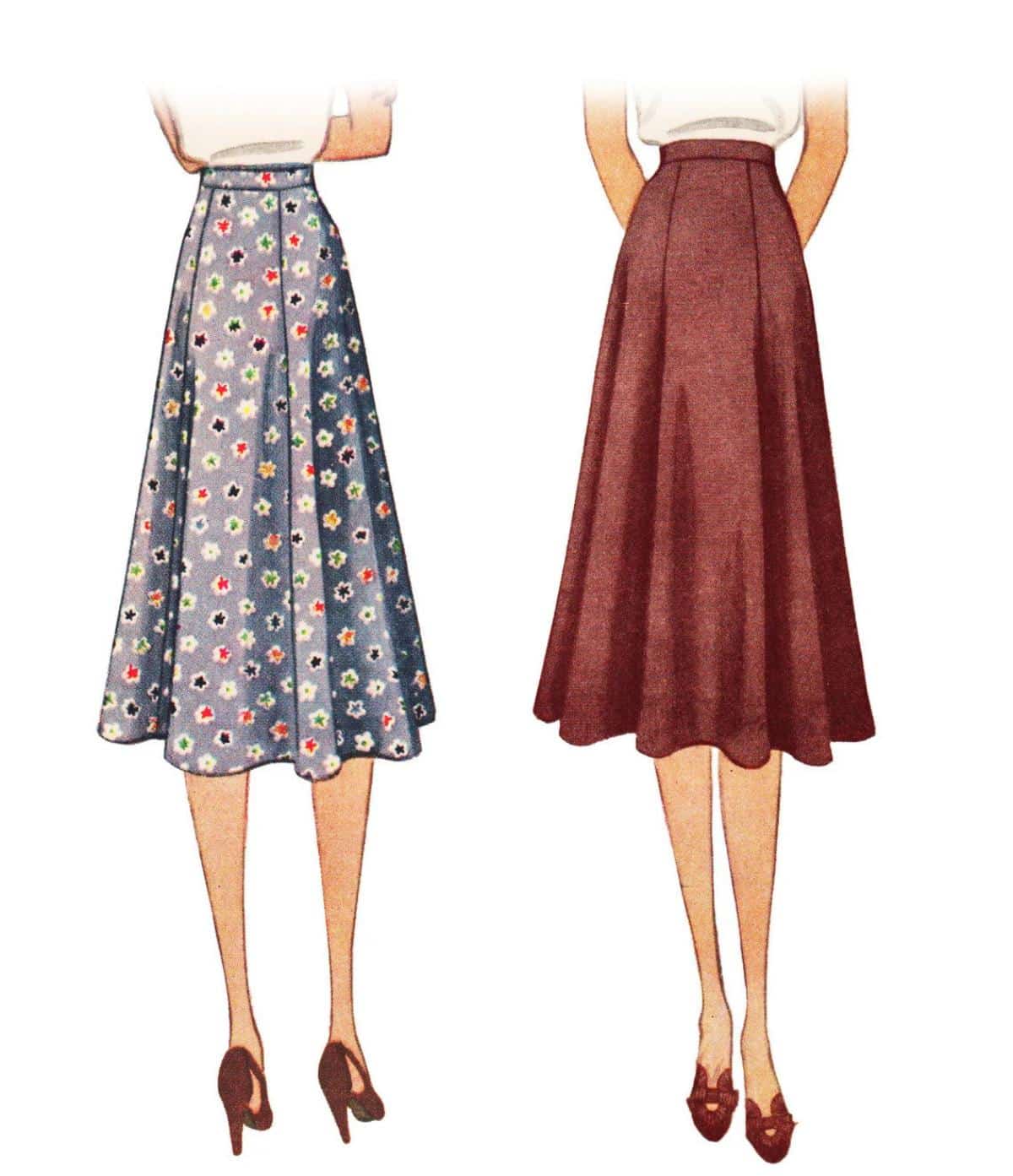 1930s Easy To Sew Skirt