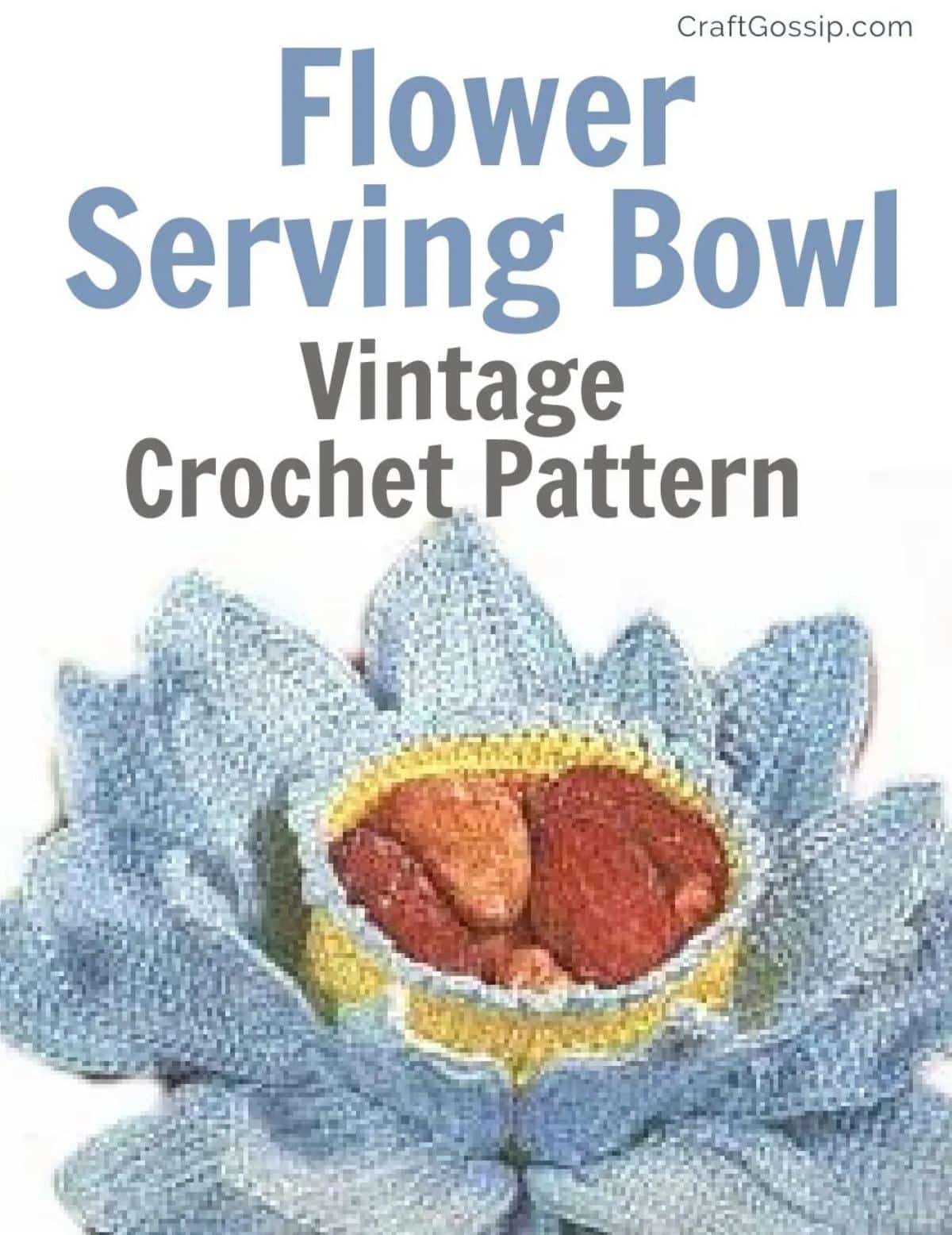 Crochet Flower Petal Bowl