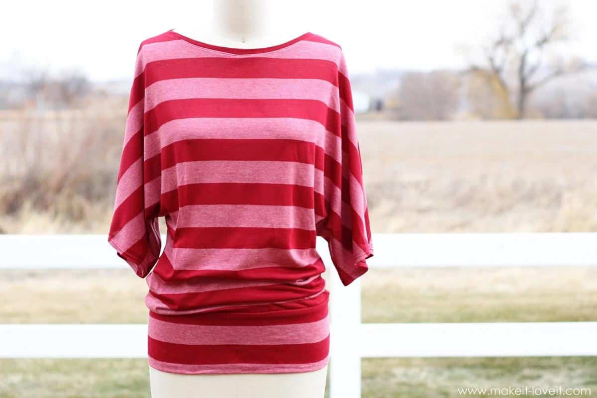 Dolman Style Top With Banded Bottom