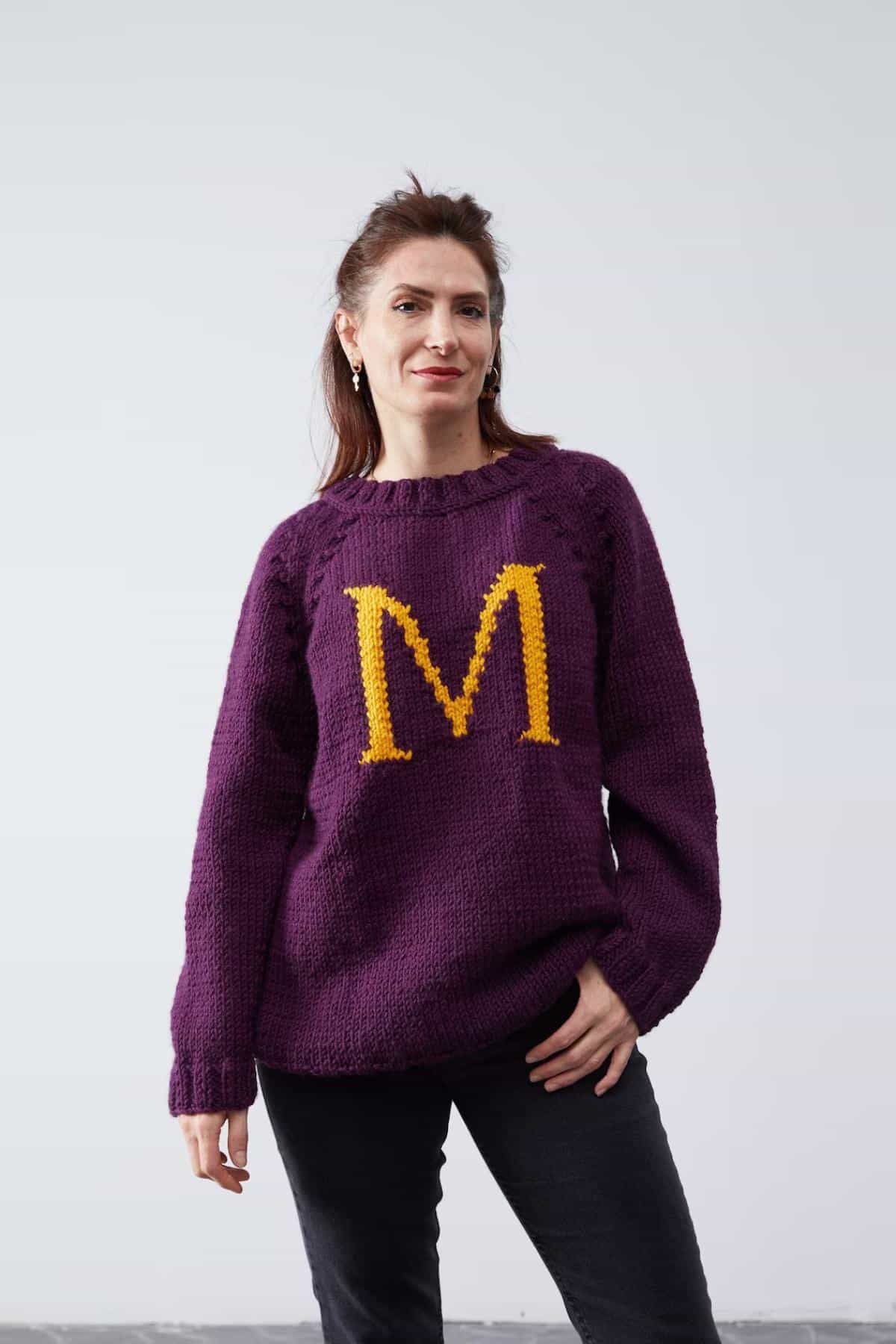 Monogram Weasley Jumper Custom Wool Sweater
