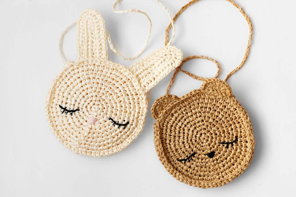 Blythe Bunny + Bear Crochet Purses