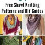 34 Free Shawl Knitting Patterns and DIY Guides pinterest image.