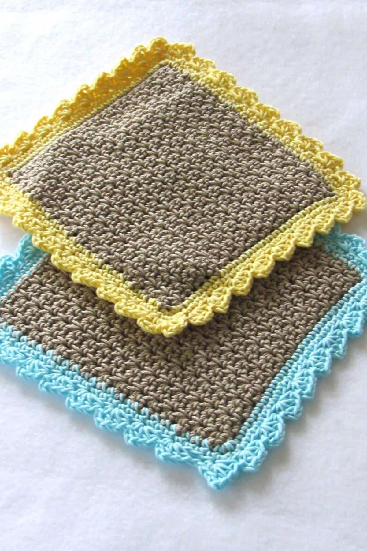 Simple DIY Crochet Dishcloths