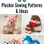 35 Plushie Sewing Patterns & Ideas pinterest image.
