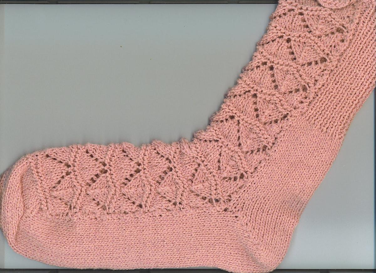 Two Needle Lace Sock
