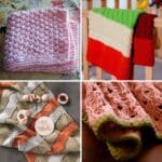 4 Knitted Baby Blankets