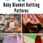 38 Baby Blanket Knitting Patterns pinterest image.