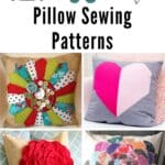 38 Pillow Sewing Patterns pinterest image.