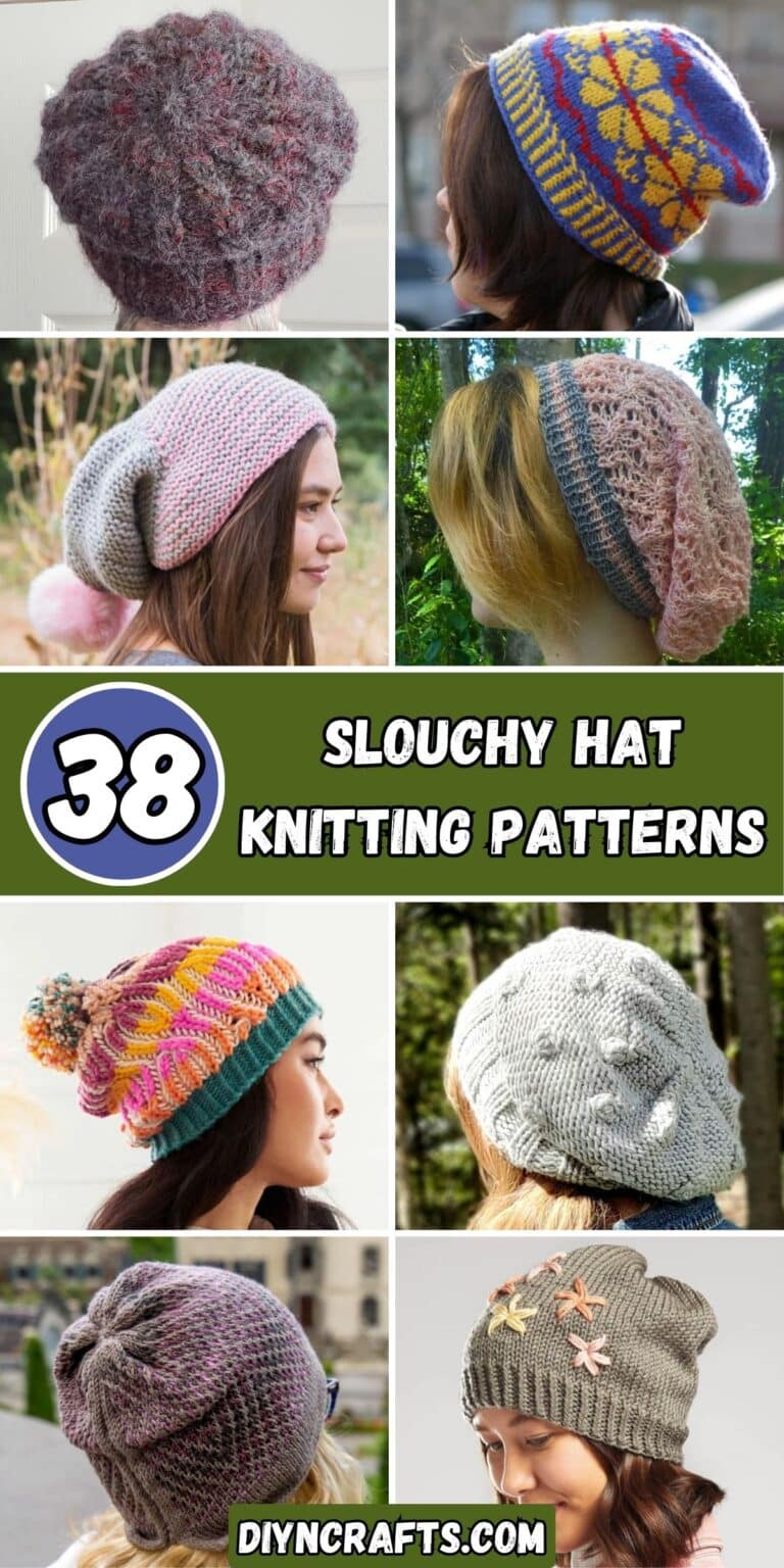 38 Slouchy Hat Knitting Patterns - DIY & Crafts