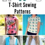 38 T-Shirt Sewing Patterns pinterest image.