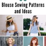 39 Blouse Sewing Patterns and Ideas pinterest image.