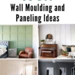 39 DIY Wall Moulding and Paneling Ideas pinterest image.