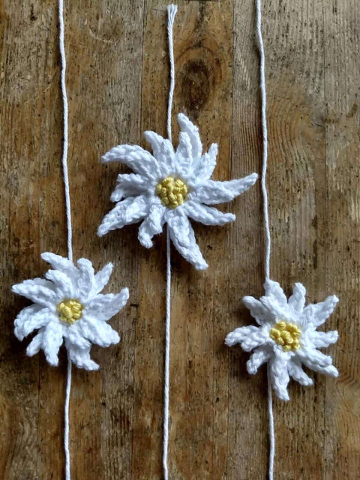 Crochet Edelweiss Flower